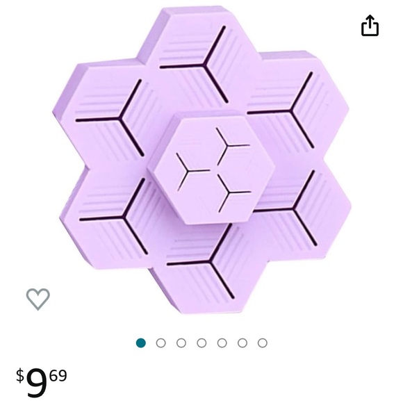 Lipstick/makeup brush holders. Teal and lavender. Each holds 9 items. - Picture 2 of 2